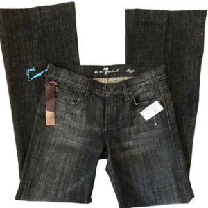NWT Dojo Jeans 7 for all Mankind Black 26x31